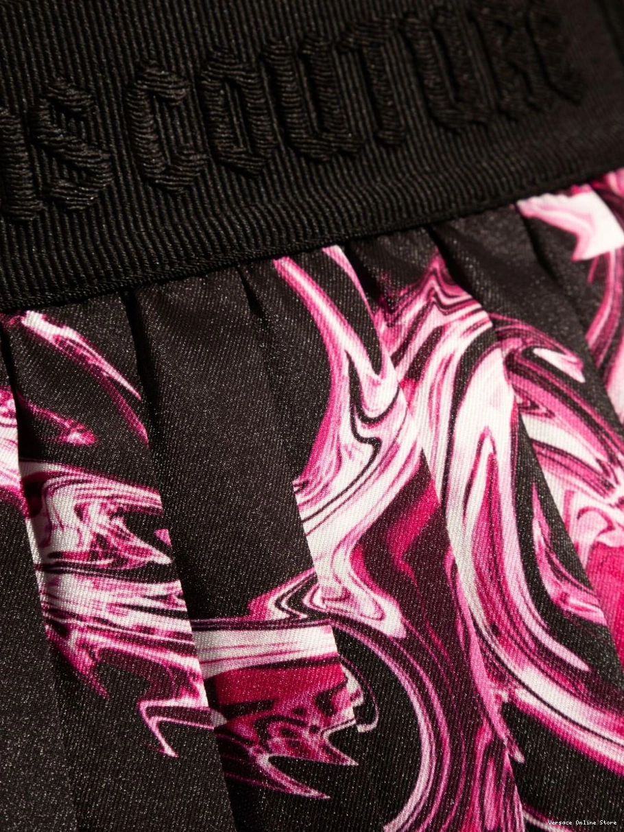 Affordable skirt Jeans Versace Women print abstract-pattern Couture mini 0717